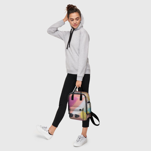 Женский рюкзак 3D с принтом Масляные краски, фото #4