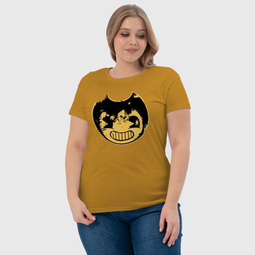 Женская футболка хлопок с принтом Потрёпанная Бенди, фото #4