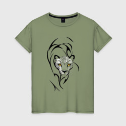 Крадущийся леопард – Женская футболка хлопок с принтом купить со скидкой в -20%