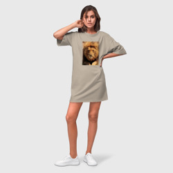 Платье-футболка хлопок Лев на охоте - фото 2