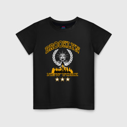 Детская футболка хлопок Бруклин и статуя свободы