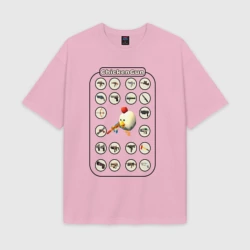 Женская футболка Oversize хлопок texturе ChickenGun GUN