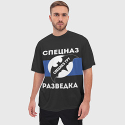 Мужская футболка oversize 3D Спецназ ГРУ - разведка - фото 2