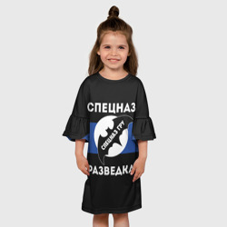 Детское платье 3D Спецназ ГРУ - разведка - фото 2