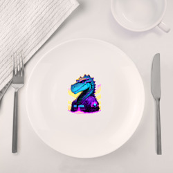 Набор: тарелка + кружка Крутой динозавр - Киберпанк - фото 2