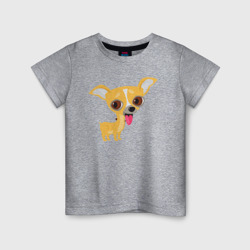Детская футболка хлопок Чихуахуа пёсик
