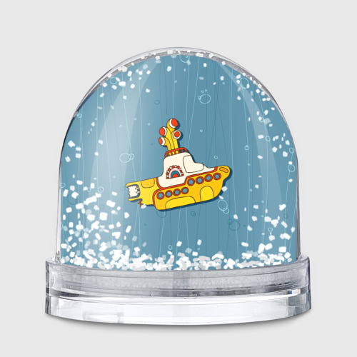 Игрушка Снежный шар Желтая подводная лодка - Yellow Submarine The Beatles