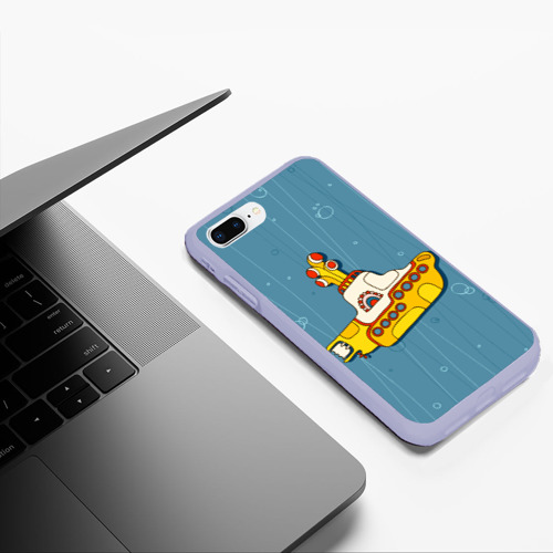 Чехол для iPhone 7Plus/8 Plus матовый с принтом Желтая подводная лодка - Yellow Submarine The Beatles, фото #5