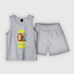 Детская пижама с шортами хлопок Run Вова run