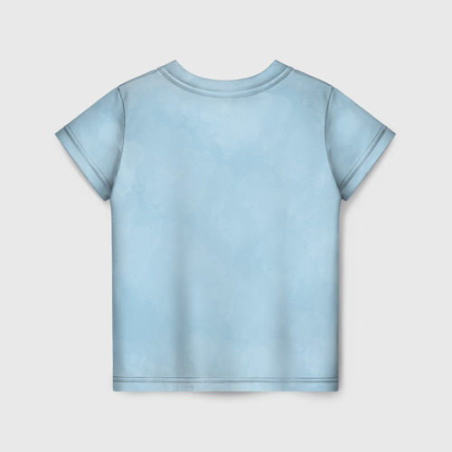 Детская футболка 3D с принтом Пингвиненок, вид сзади #1