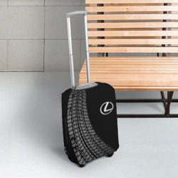 Чехол для чемодана 3D Lexus tire tracks - фото 2