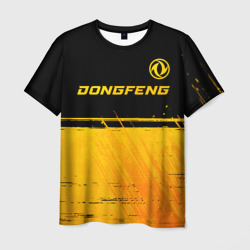 Мужская футболка 3D Dongfeng - gold gradient: символ сверху