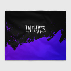 Плед 3D In Flames purple grunge