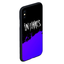 Чехол для iPhone XS Max матовый In Flames purple grunge - фото 2