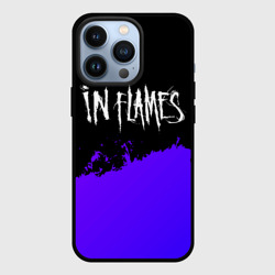 Чехол для iPhone 13 Pro In Flames purple grunge