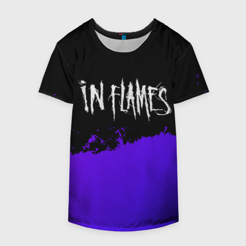 Накидка на куртку 3D In Flames purple grunge, цвет 3D печать - фото 4