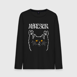 Мужской лонгслив хлопок Maneskin rock cat