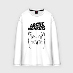 Мужской лонгслив oversize хлопок Arctic Monkeys - rock cat