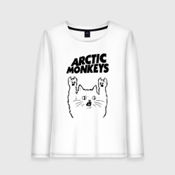 Женский лонгслив хлопок Arctic Monkeys - rock cat