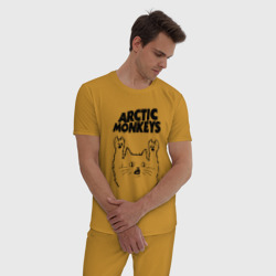 Мужская пижама хлопок Arctic Monkeys - rock cat - фото 2