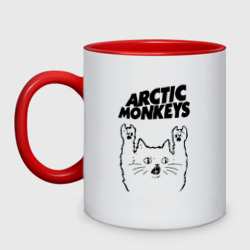 Кружка двухцветная Arctic Monkeys - rock cat