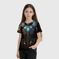 Детская футболка 3D Силовой доспех космодесантника для косплея - фото 2