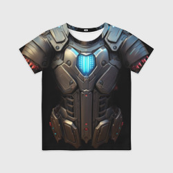 Детская футболка 3D Силовой доспех космодесантника для косплея