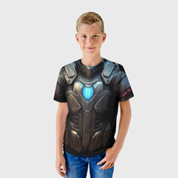 Детская футболка 3D Силовой доспех космодесантника для косплея - фото 2