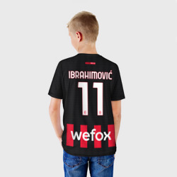 Детская футболка 3D Златан Ибрагимович Милан форма 22-23 домашняя - фото 2