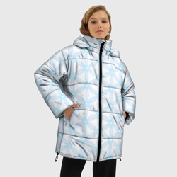 Женская зимняя куртка Oversize Ясна3 - Цветок жизни светлый - фото 2