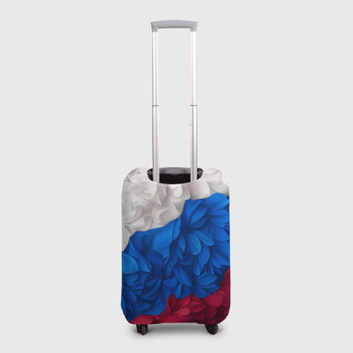 Чехол для чемодана 3D Флаг России из цветов, цвет 3D печать - фото 2