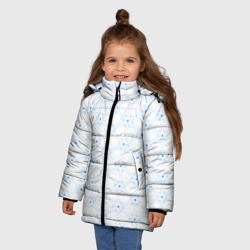 Зимняя куртка для девочек 3D Ясна3 - Небесная структура светлый - фото 2