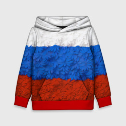 Детская толстовка 3D Флаг Российской Федерации из цветов