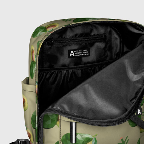 Женский рюкзак 3D с принтом Авокадо и веточка, фото #5