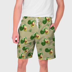Мужские шорты 3D Авокадо и веточка