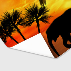 Бумага для упаковки 3D Африканский пейзаж - фото 2