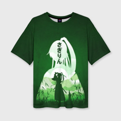 Женская футболка oversize 3D Sagi-rin