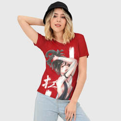 Женская футболка 3D Slim Yuzuriha - фото 2