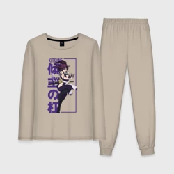 Женская пижама с лонгсливом хлопок Yuzuriha kitsune