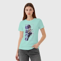 Женская футболка хлопок Yuzuriha kitsune - фото 2