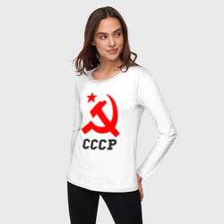 Женский лонгслив хлопок СССР стиль - фото 2