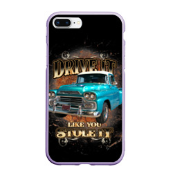 Чехол для iPhone 7Plus/8 Plus матовый Пикап Chevrolet Apache 3100 1959 года