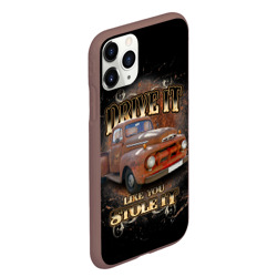 Чехол для iPhone 11 Pro Max матовый Хот род в rat стиле на базе Ford F-1 - фото 2