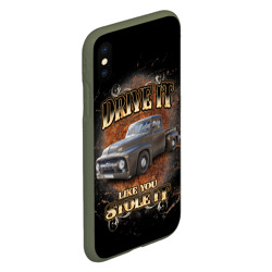 Чехол для iPhone XS Max матовый Хот род на базе машины 50-х годов Ford F-100 - фото 2