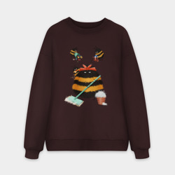 Мужской свитшот oversize без начеса хлопок Уборка