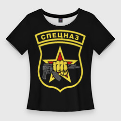 Женская футболка 3D Slim Спецназовец