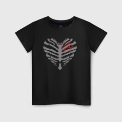 Детская футболка хлопок Анархия под ребрами на месте сердца