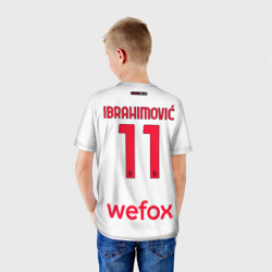 Детская футболка 3D Златан Ибрагимович Милан форма 22-23 гостевая - фото 2