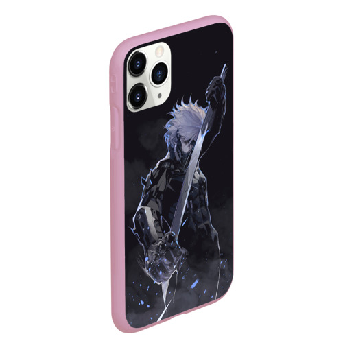 Чехол для iPhone 11 Pro Max матовый Metal Gear Rising - В дыму, цвет розовый - фото 3