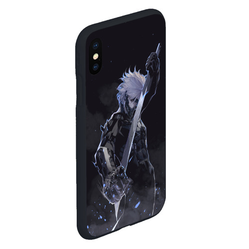 Чехол для iPhone XS Max матовый Metal Gear Rising - В дыму, цвет черный - фото 3